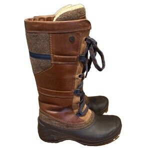 The North Face Shellista IV Tall Boots US size 7 Brown Waterproof Winter Snow